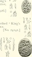 Picture 12 of 68 from Catalogue of Egyptian scarabs, etc., in the British museum (1913), leaf 77