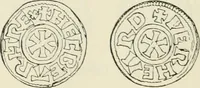 An illustration from A catalogue of English coins in the British museum. Anglo-Saxon series .. (1887)