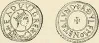 An illustration from A catalogue of English coins in the British museum. Anglo-Saxon series .. (1887)