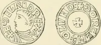 An illustration from A catalogue of English coins in the British museum. Anglo-Saxon series .. (1887)