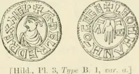 An illustration from A catalogue of English coins in the British museum. Anglo-Saxon series .. (1887)