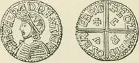 An illustration from A catalogue of English coins in the British museum. Anglo-Saxon series .. (1887)