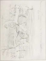 An illustration from Catalogue of an exhibition of works by John Leech (1817-1864) held at the Grolier club from January 22 until March 8, 1914 (1914)