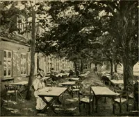 An illustration from Catalogue of an exhibition of contemporary German paintings (1907)