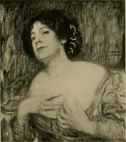 An illustration from Catalogue of an exhibition of contemporary German paintings (1907)