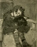 An illustration from Catalogue of an exhibition of contemporary German paintings (1907)