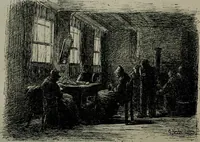 An illustration from Catalogue illustré officiel de la Section des beaux-arts de l'Exposition universelle d'Amsterdam, contenant environ 200 reproductions d'après les dessins originaux des artistes (1883)
