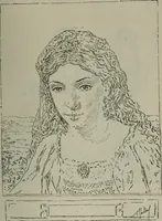 An illustration from Catalogue illustré officiel de la Section des beaux-arts de l'Exposition universelle d'Amsterdam, contenant environ 200 reproductions d'après les dessins originaux des artistes (1883)