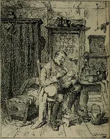 An illustration from Catalogue illustré officiel de la Section des beaux-arts de l'Exposition universelle d'Amsterdam, contenant environ 200 reproductions d'après les dessins originaux des artistes (1883)