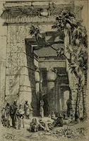 An illustration from Catalogue illustré officiel de la Section des beaux-arts de l'Exposition universelle d'Amsterdam, contenant environ 200 reproductions d'après les dessins originaux des artistes (1883)