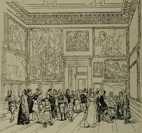 An illustration from Catalogue illustré officiel de la Section des beaux-arts de l'Exposition universelle d'Amsterdam, contenant environ 200 reproductions d'après les dessins originaux des artistes (1883)