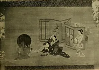 An illustration from Catalogue of Fukuba's collection of one hundred Ukiyoé paintings (1911)