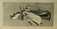 An illustration from Catalogue of Fukuba's collection of one hundred Ukiyoé paintings (1911)