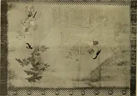 An illustration from Catalogue of Fukuba's collection of one hundred Ukiyoé paintings (1911)