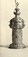An illustration from Catalogue of the furniture, marbles, bronzes, clocks, candelabra, majolica, porcelain, glass, jewelery, goldsmith's and silversmith's work, ivories, medals, illuminations, miniatures, and objects of art generally, in the Wallace collection (1910)