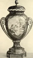 An illustration from Catalogue of the furniture, marbles, bronzes, clocks, candelabra, majolica, porcelain, glass, jewelery, goldsmith's and silversmith's work, ivories, medals, illuminations, miniatures, and objects of art generally, in the Wallace collection (1910)