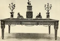 An illustration from Catalogue of the furniture, marbles, bronzes, clocks, candelabra, majolica, porcelain, glass, jewelery, goldsmith's and silversmith's work, ivories, medals, illuminations, miniatures, and objects of art generally, in the Wallace collection (1910)