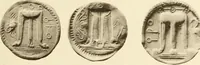 An illustration from Catalogue of Greek coins in the Hunterian collection, University of Glasgow (1899)