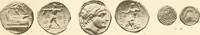 An illustration from Catalogue of Greek coins in the Hunterian collection, University of Glasgow (1899)