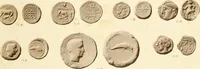 An illustration from Catalogue of Greek coins in the Hunterian collection, University of Glasgow (1899)