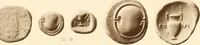 An illustration from Catalogue of Greek coins in the Hunterian collection, University of Glasgow (1899)