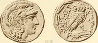 An illustration from Catalogue of Greek coins in the Hunterian collection, University of Glasgow (1899)