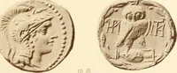 An illustration from Catalogue of Greek coins in the Hunterian collection, University of Glasgow (1899)