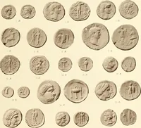 An illustration from Catalogue of Greek coins in the Hunterian collection, University of Glasgow (1899)