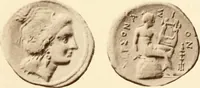 An illustration from Catalogue of Greek coins in the Hunterian collection, University of Glasgow (1899)