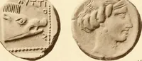 An illustration from Catalogue of Greek coins in the Hunterian collection, University of Glasgow (1899)