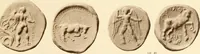 An illustration from Catalogue of Greek coins in the Hunterian collection, University of Glasgow (1899)