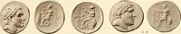 An illustration from Catalogue of Greek coins in the Hunterian collection, University of Glasgow (1899)