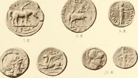 An illustration from Catalogue of Greek coins in the Hunterian collection, University of Glasgow (1899)