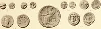 An illustration from Catalogue of Greek coins in the Hunterian collection, University of Glasgow (1899)