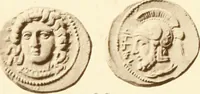 An illustration from Catalogue of Greek coins in the Hunterian collection, University of Glasgow (1899)