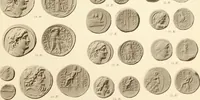 An illustration from Catalogue of Greek coins in the Hunterian collection, University of Glasgow (1899)