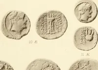 An illustration from Catalogue of Greek coins in the Hunterian collection, University of Glasgow (1899)