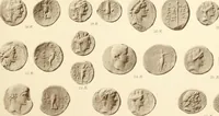 An illustration from Catalogue of Greek coins in the Hunterian collection, University of Glasgow (1899)