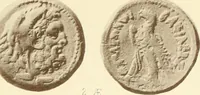An illustration from Catalogue of Greek coins in the Hunterian collection, University of Glasgow (1899)