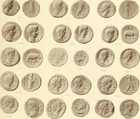 An illustration from Catalogue of Greek coins in the Hunterian collection, University of Glasgow (1899)