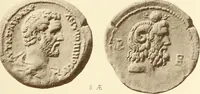 An illustration from Catalogue of Greek coins in the Hunterian collection, University of Glasgow (1899)
