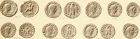 An illustration from Catalogue of Greek coins in the Hunterian collection, University of Glasgow (1899)