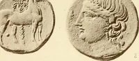 An illustration from Catalogue of Greek coins in the Hunterian collection, University of Glasgow (1899)