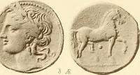 An illustration from Catalogue of Greek coins in the Hunterian collection, University of Glasgow (1899)