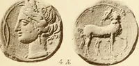 An illustration from Catalogue of Greek coins in the Hunterian collection, University of Glasgow (1899)