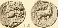 An illustration from Catalogue of Greek coins in the Hunterian collection, University of Glasgow (1899)