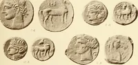 An illustration from Catalogue of Greek coins in the Hunterian collection, University of Glasgow (1899)