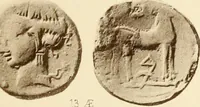An illustration from Catalogue of Greek coins in the Hunterian collection, University of Glasgow (1899)