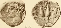 An illustration from Catalogue of Greek coins in the Hunterian collection, University of Glasgow (1899)