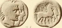 An illustration from Catalogue of Greek coins in the Hunterian collection, University of Glasgow (1899)